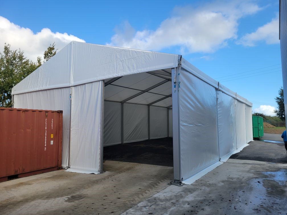 Tente de stockage, entreprise d'échantillonnages